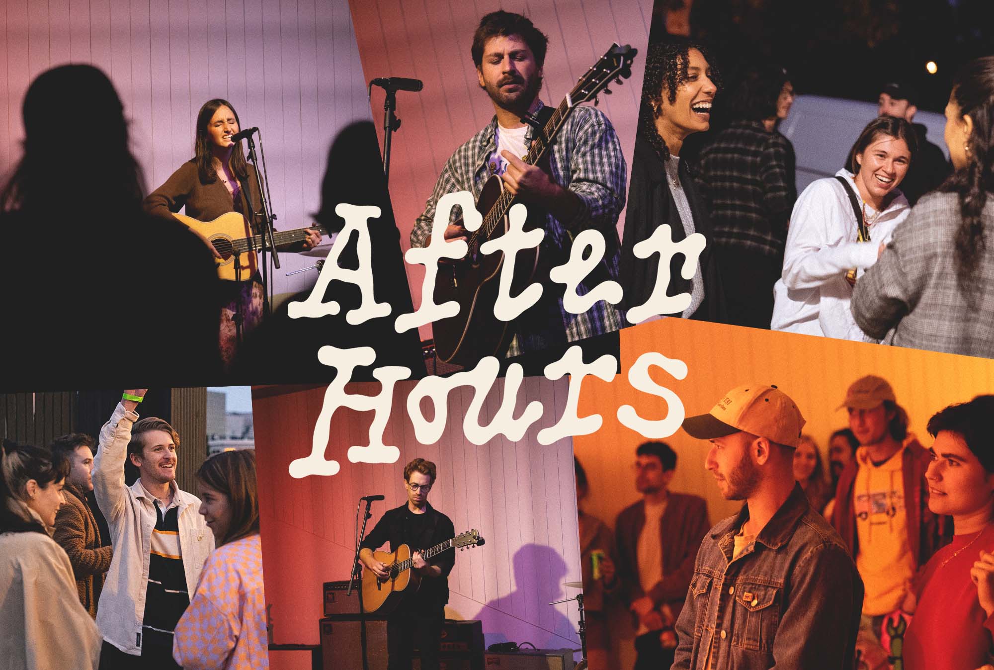 collage of the after hours event photos