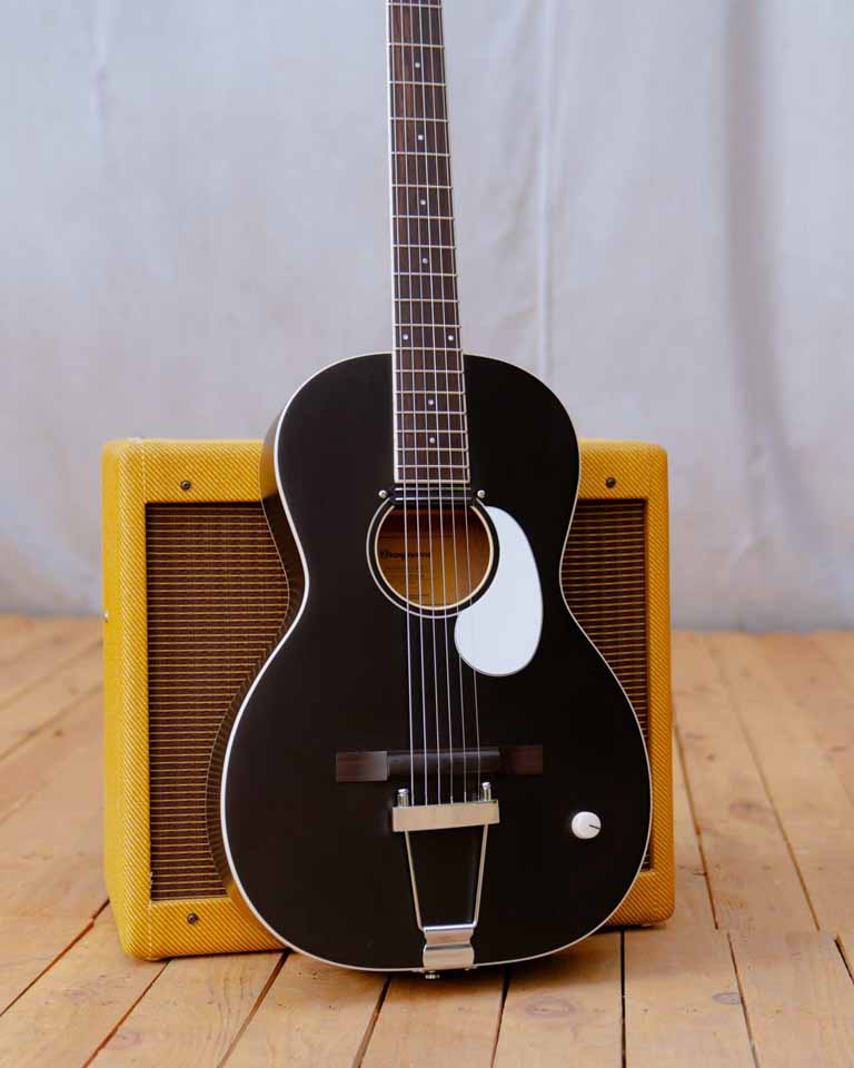 Juniper Live Rubber Bridge | Solid Top Parlor Acoustic-Electric Guitar |  Orangewood