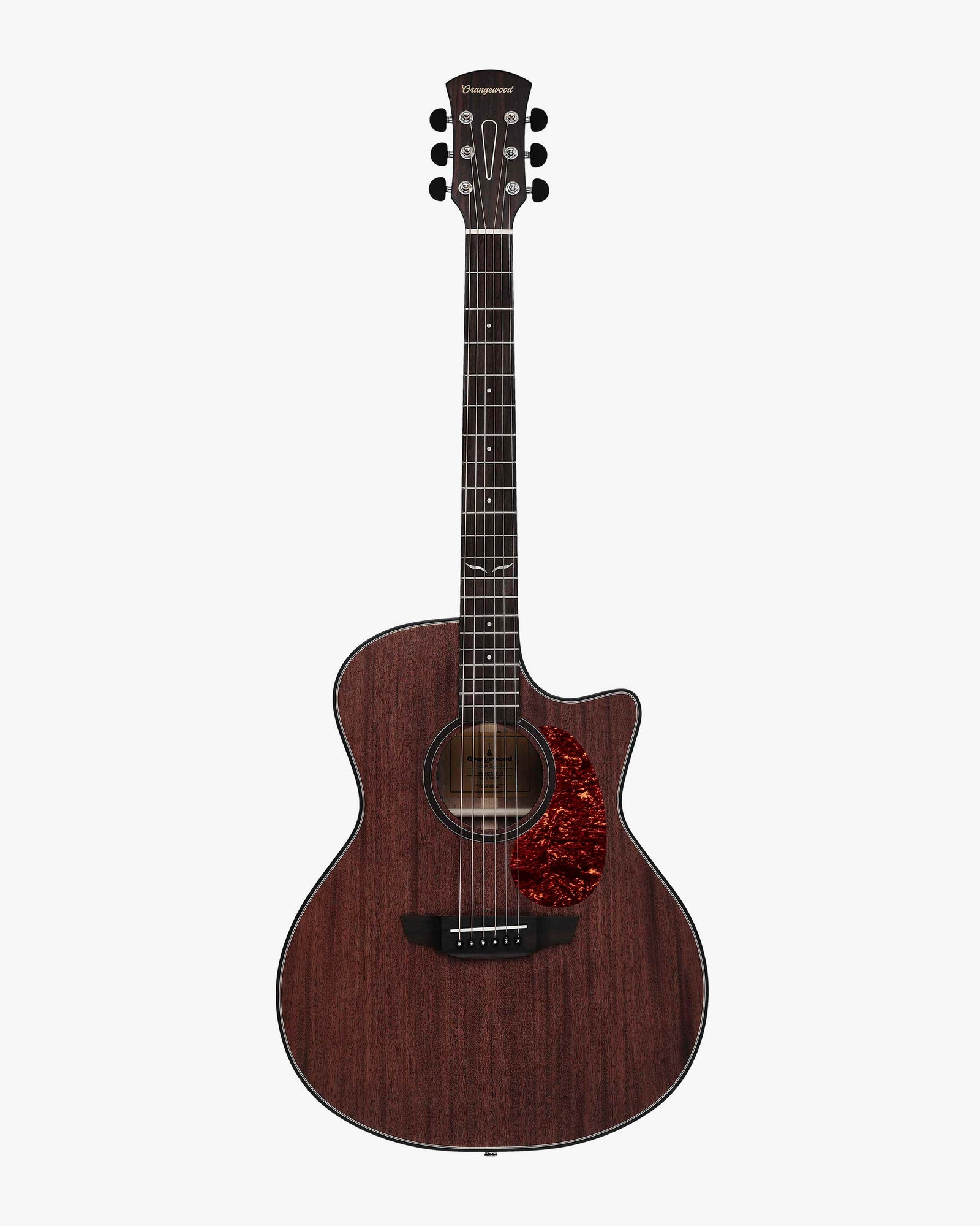 Mahogany cutaway guitar