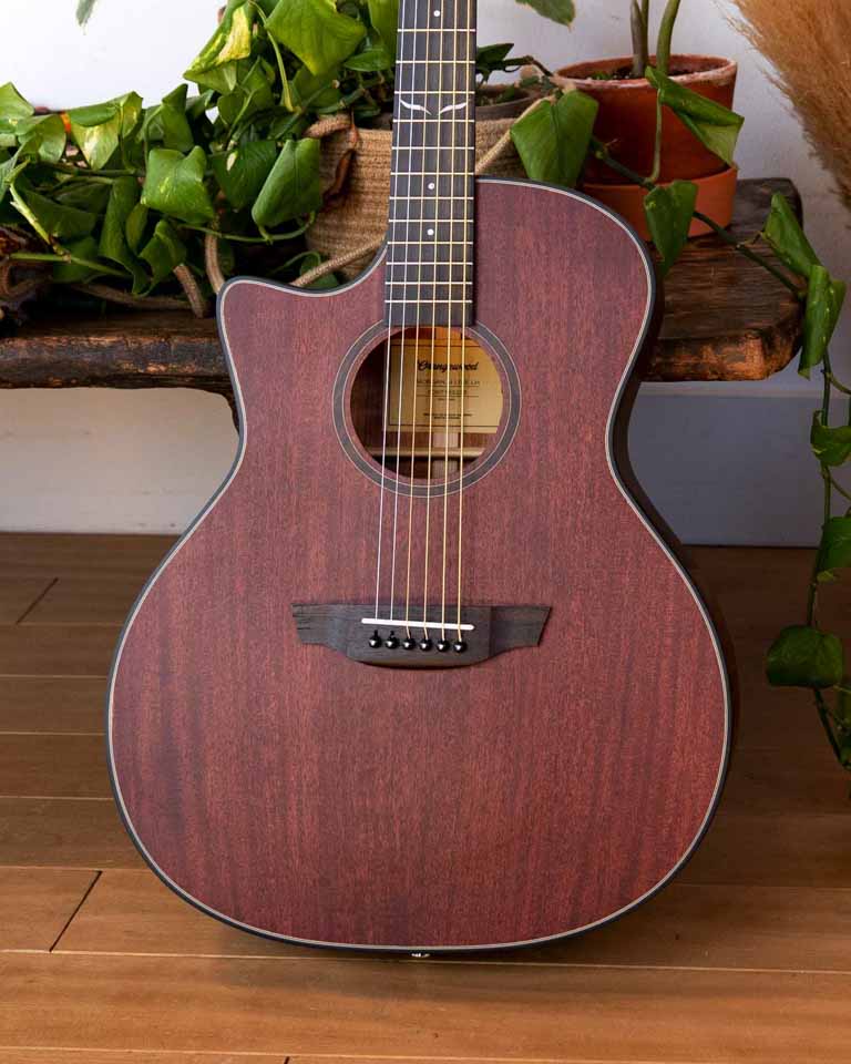 Left handed orangewood guitar sales