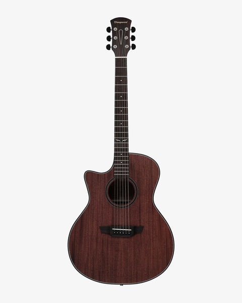 Orangewood Morgan Mahogany Live Left-Handed left-handed acoustic guitar, front view