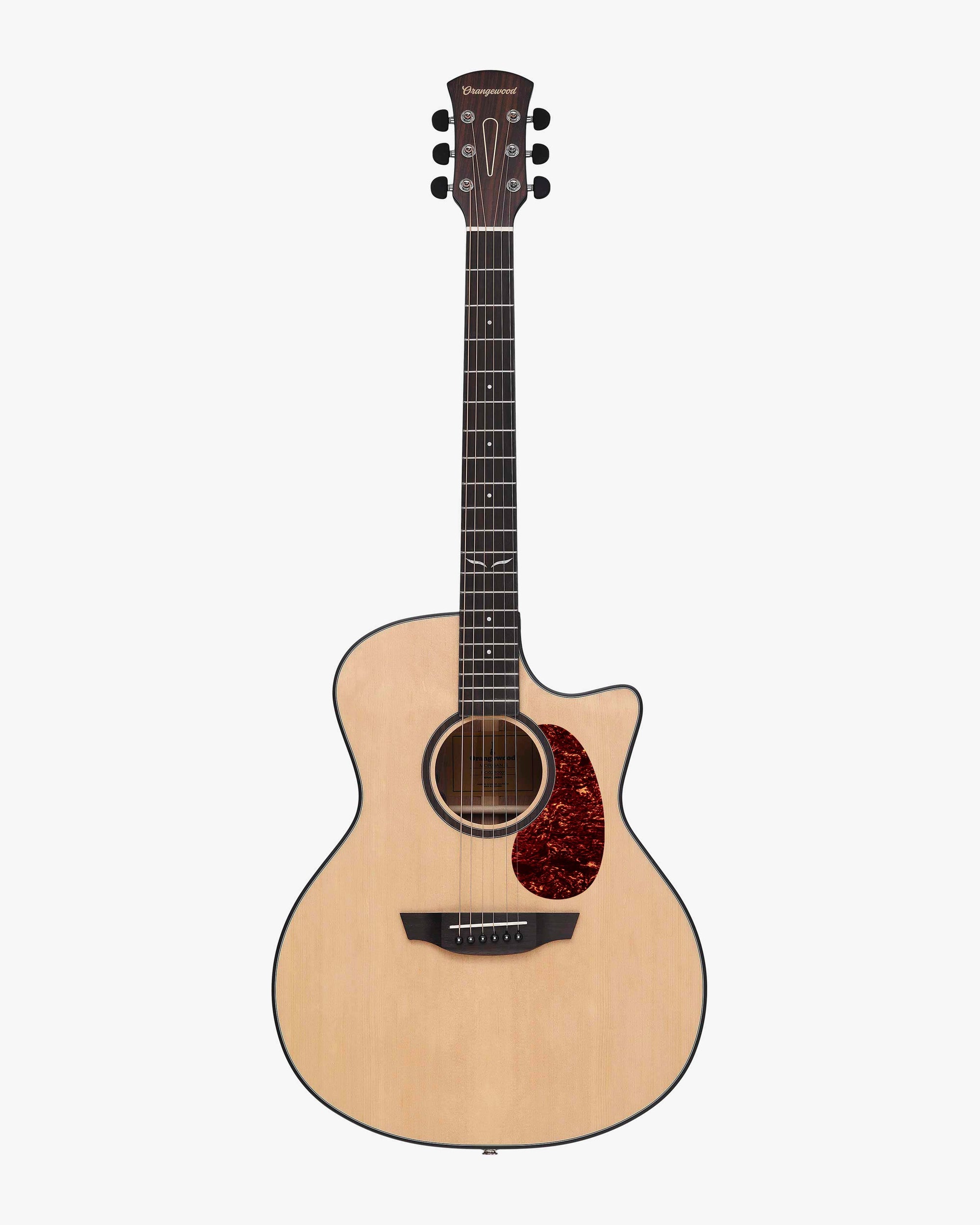 Spruce cutaway guitar