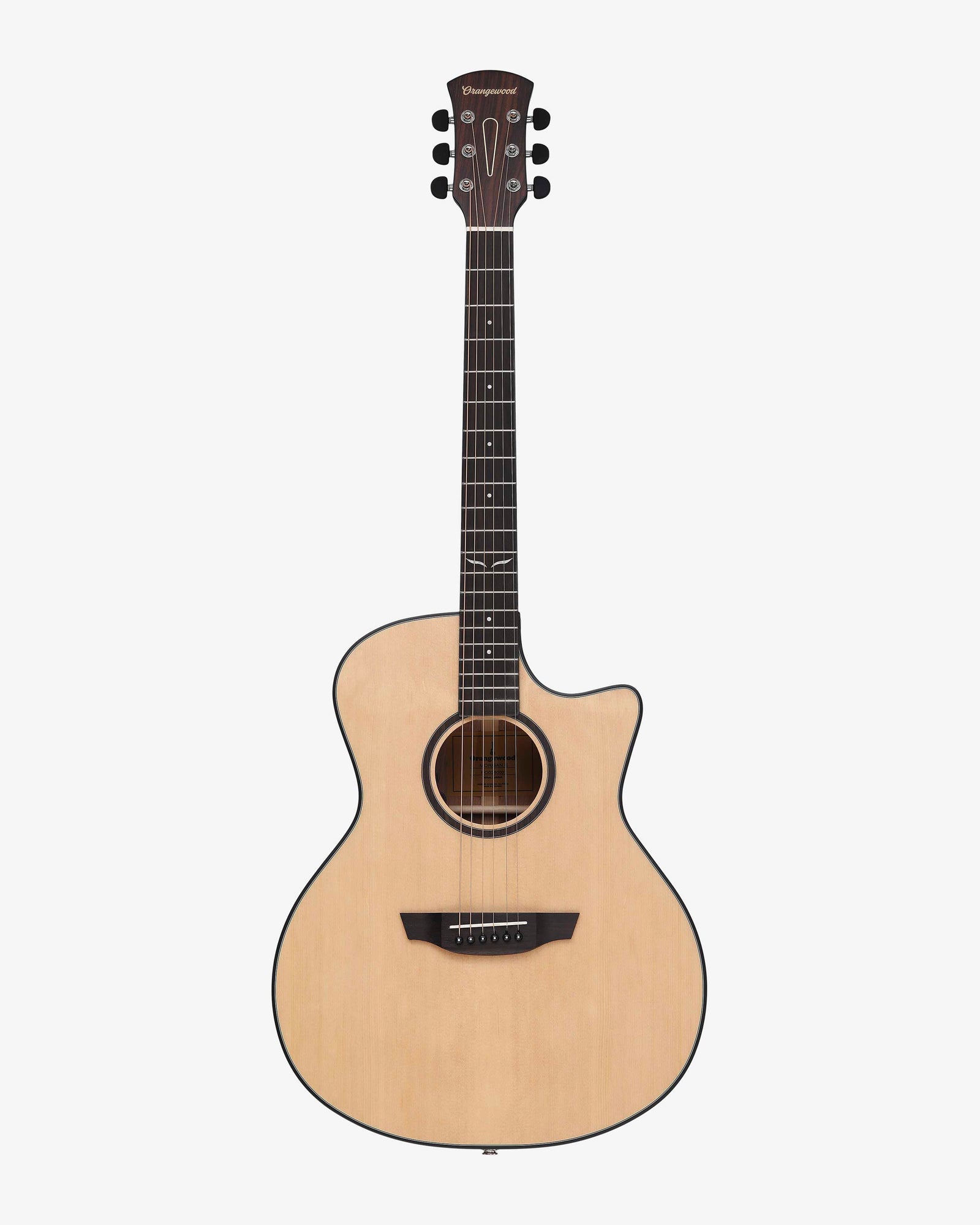 Spruce cutaway guitar