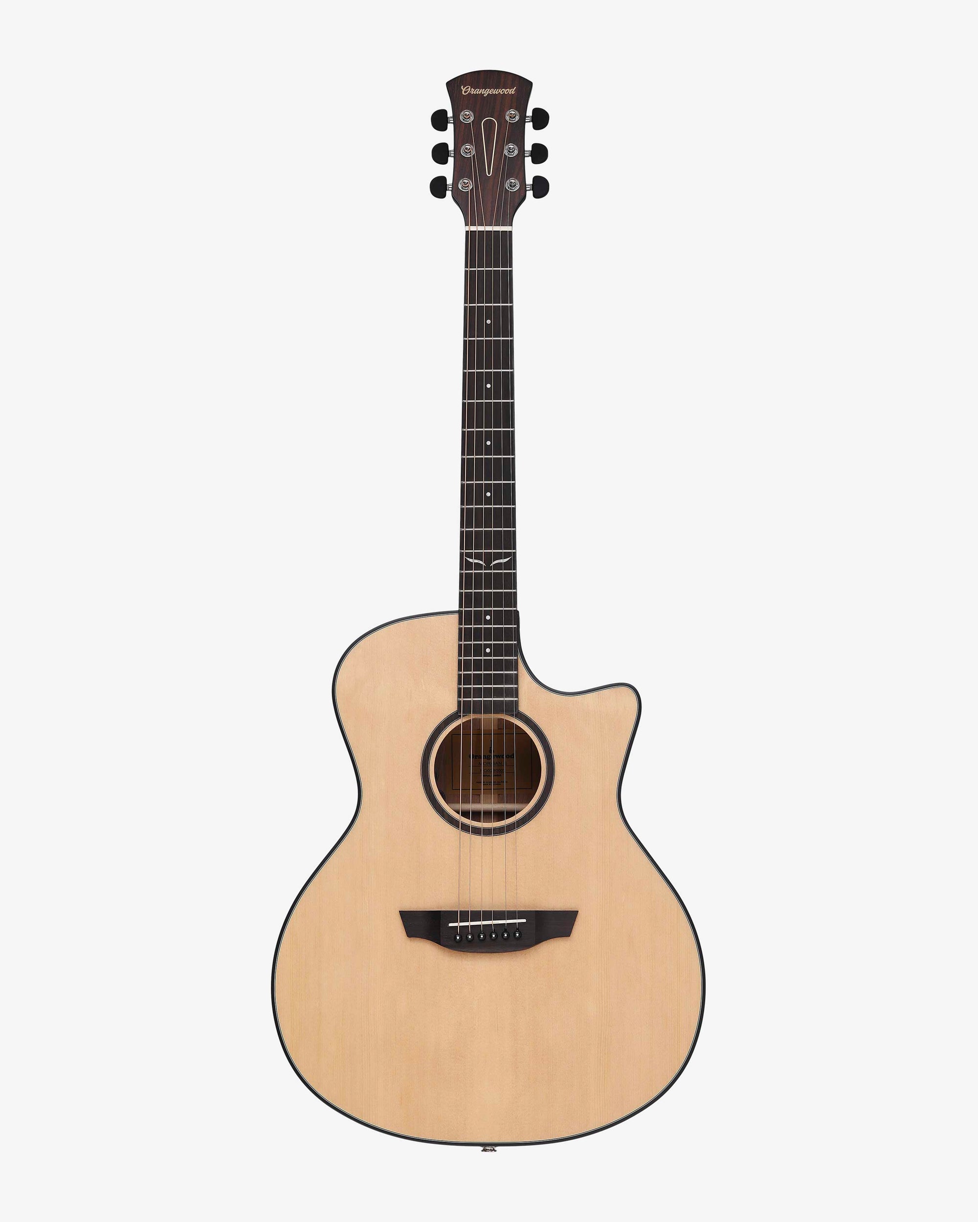 Spruce cutaway guitar