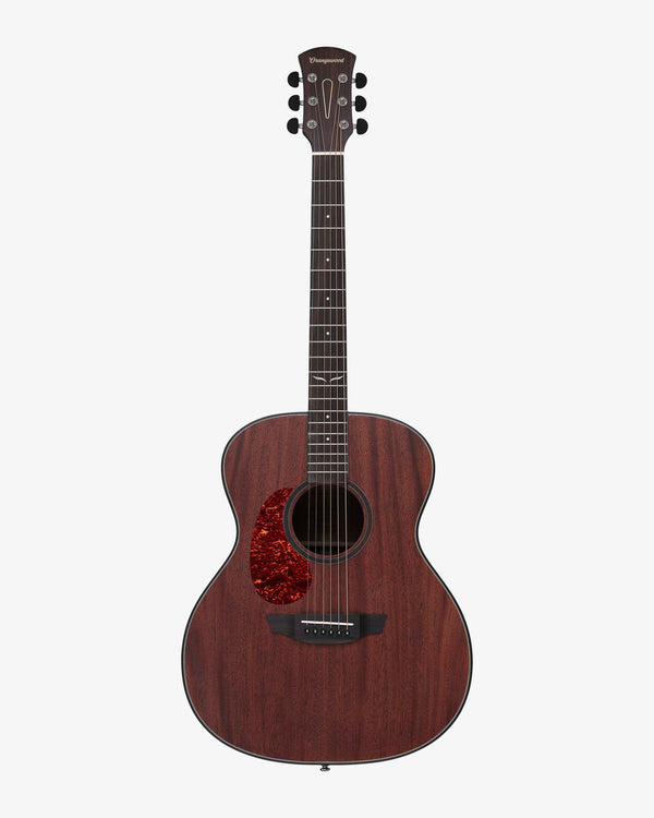 Orangewood Oliver Mahogany Left-Handed left-handed acoustic guitar, front view