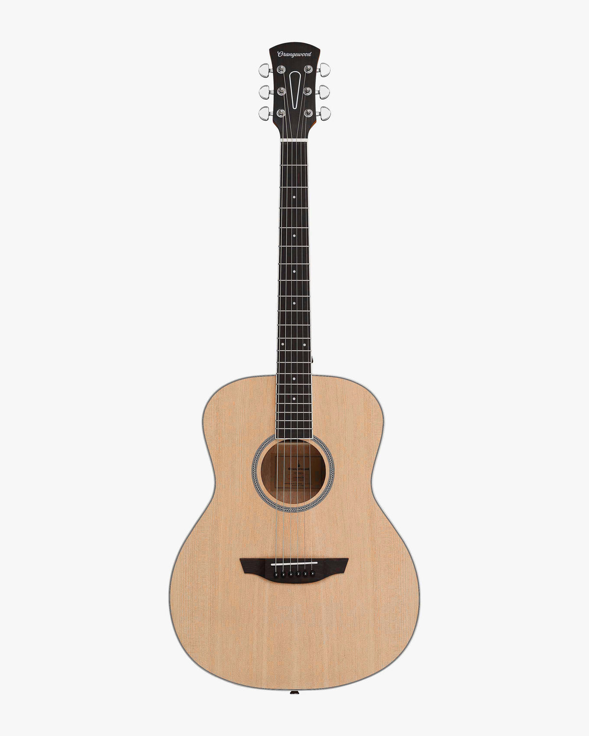 Spruce grand concert acoustic guitar with silver hardware