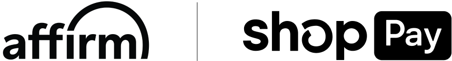 affirm and shop pay logos