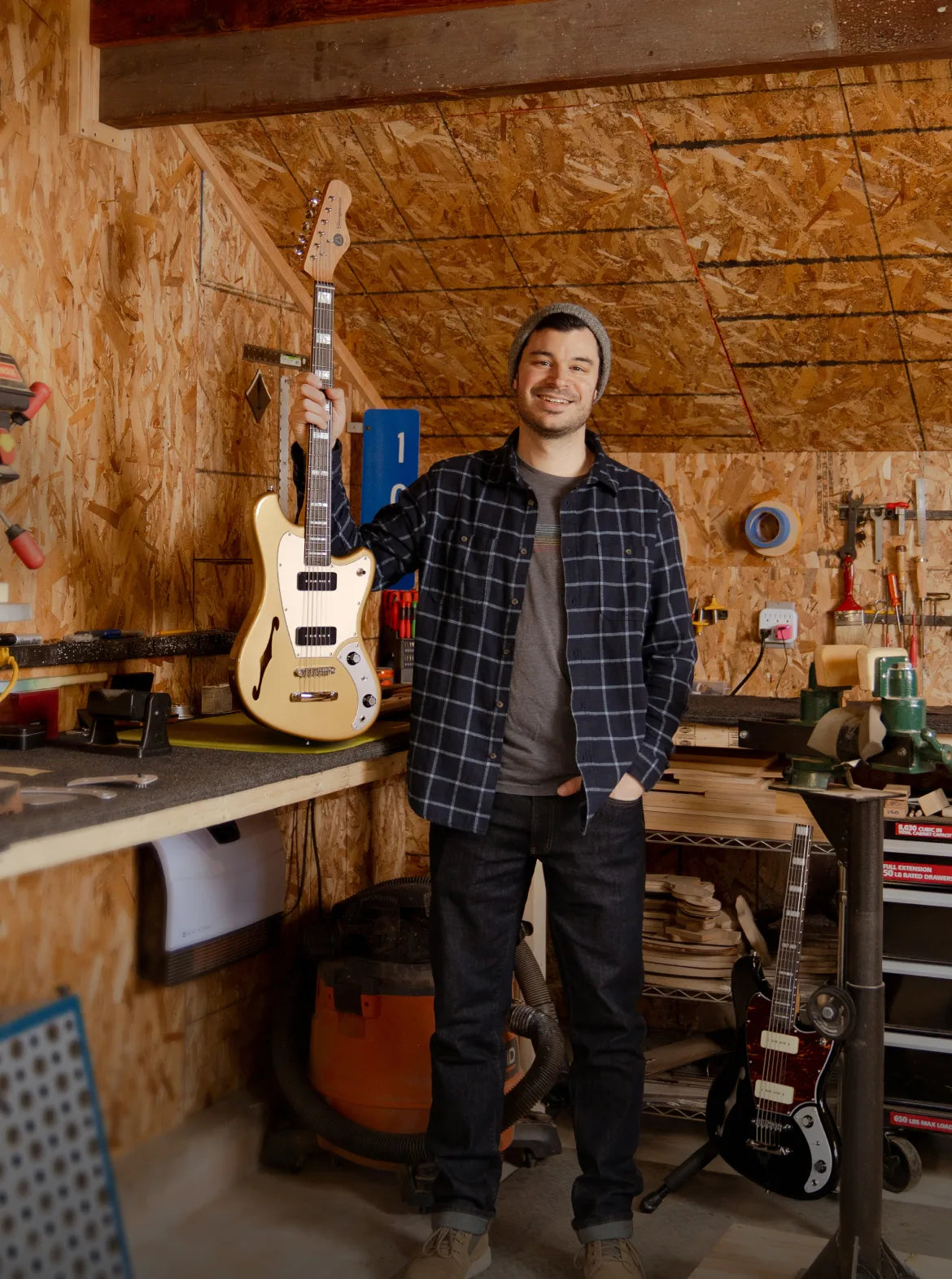 Luthier with the Del Sol Baritone