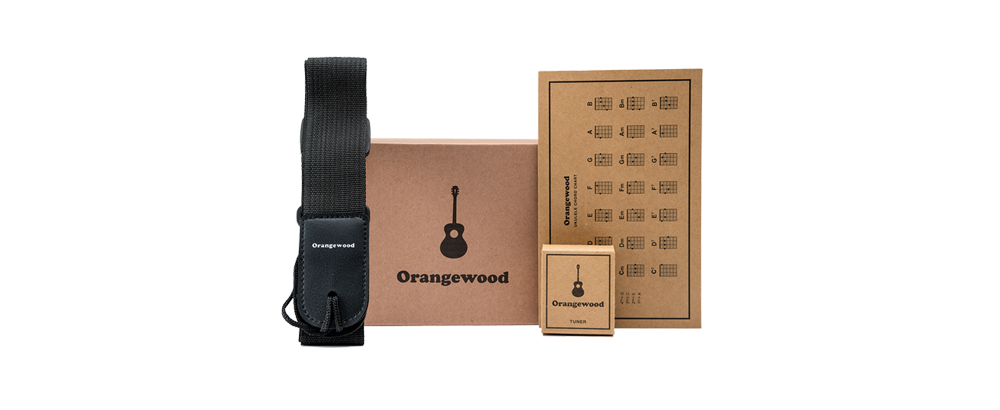 Orangewood ukulele accessory kit.